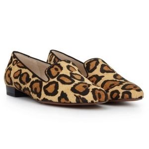 SAM EDELMAN Jordy Calf Hair Loafers in Leopard